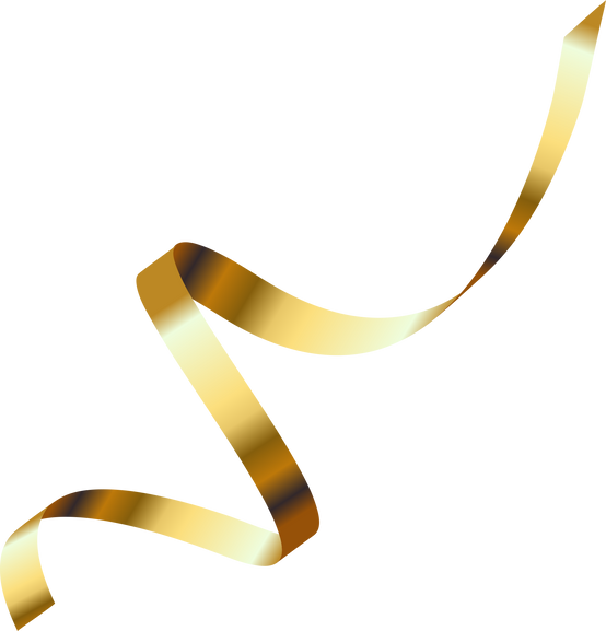 luxury spiral golden ribbon